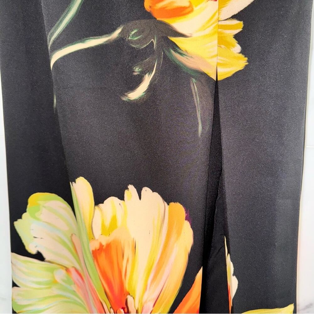 Black Halo Dolan One-Shoulder Gown Black Bursting Bloom 4 - Picture 12 of 16